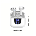 TWS Wireless Bluetooth 5.4 Earbuds - 13mm Dynamic Drivers, Hi-Fi Deep Bass & Type-C Fast Charging Earphones with Mic
