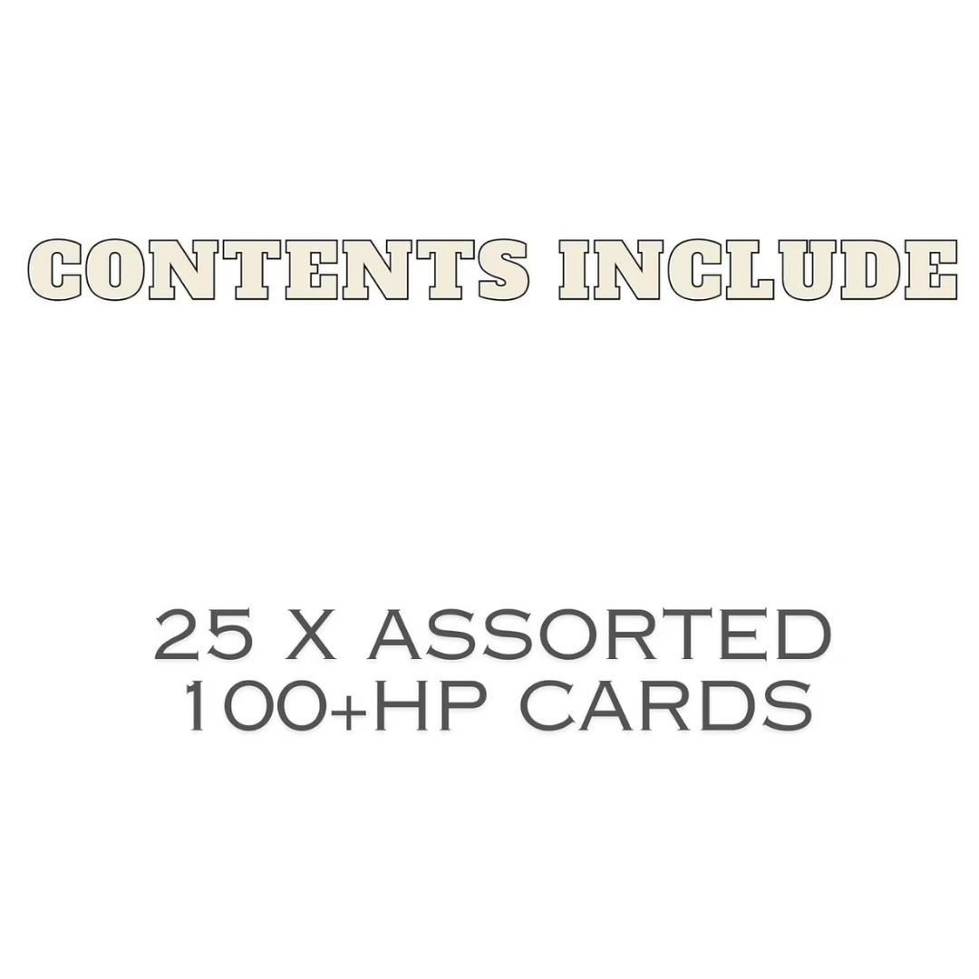 2026 Pokémon TCG 25-Card High HP Lot - 100+ HP Guaranteed Cards in Protective Iridescent Bag
