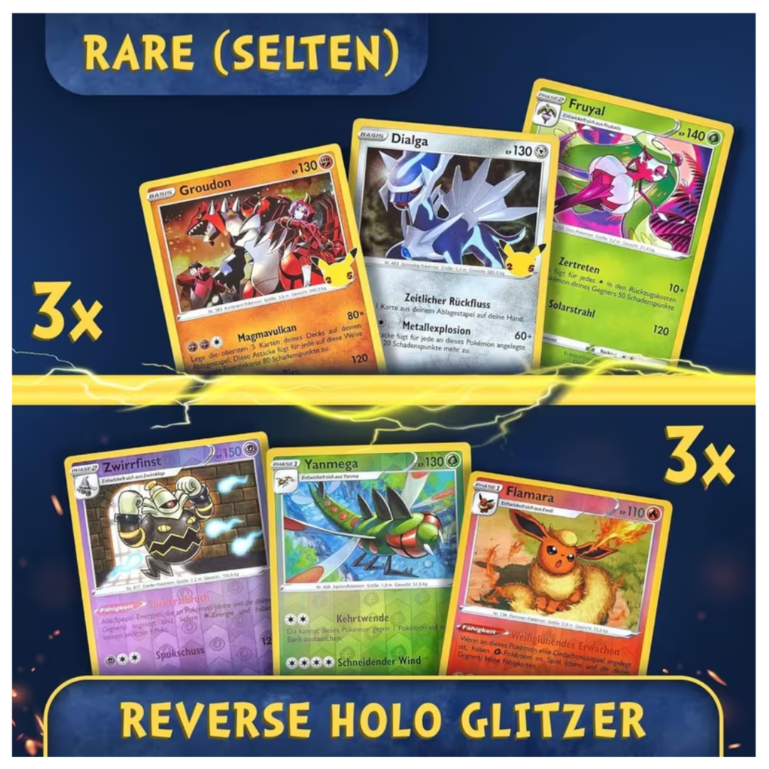 50 Authentic English Pokémon TCG Card Lot with 100 Card Sleeves - 3 Holos, 3 Rares & Pack-Fresh Current Set Cards