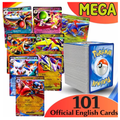 101 Pokémon TCG English Card Lot - 1 Guaranteed Mega EX Ultra Rare, 10 Holo/Reverse Holos & 90 Commons/Uncommons