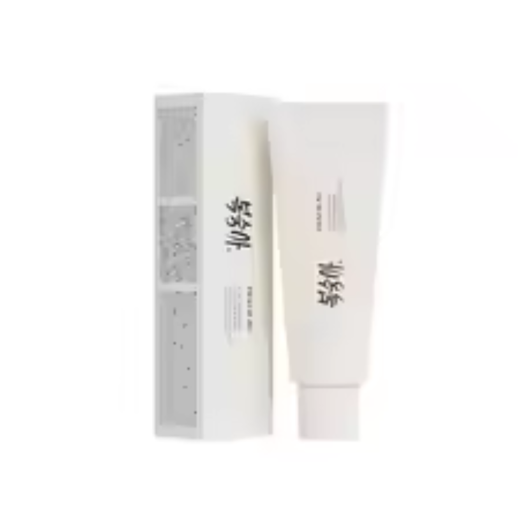PEACH JO+ Korean Rice Extract Sunscreen Cream SPF50+ - Hydrating Tone-Up Primer - Lightweight Face & Body Concealer