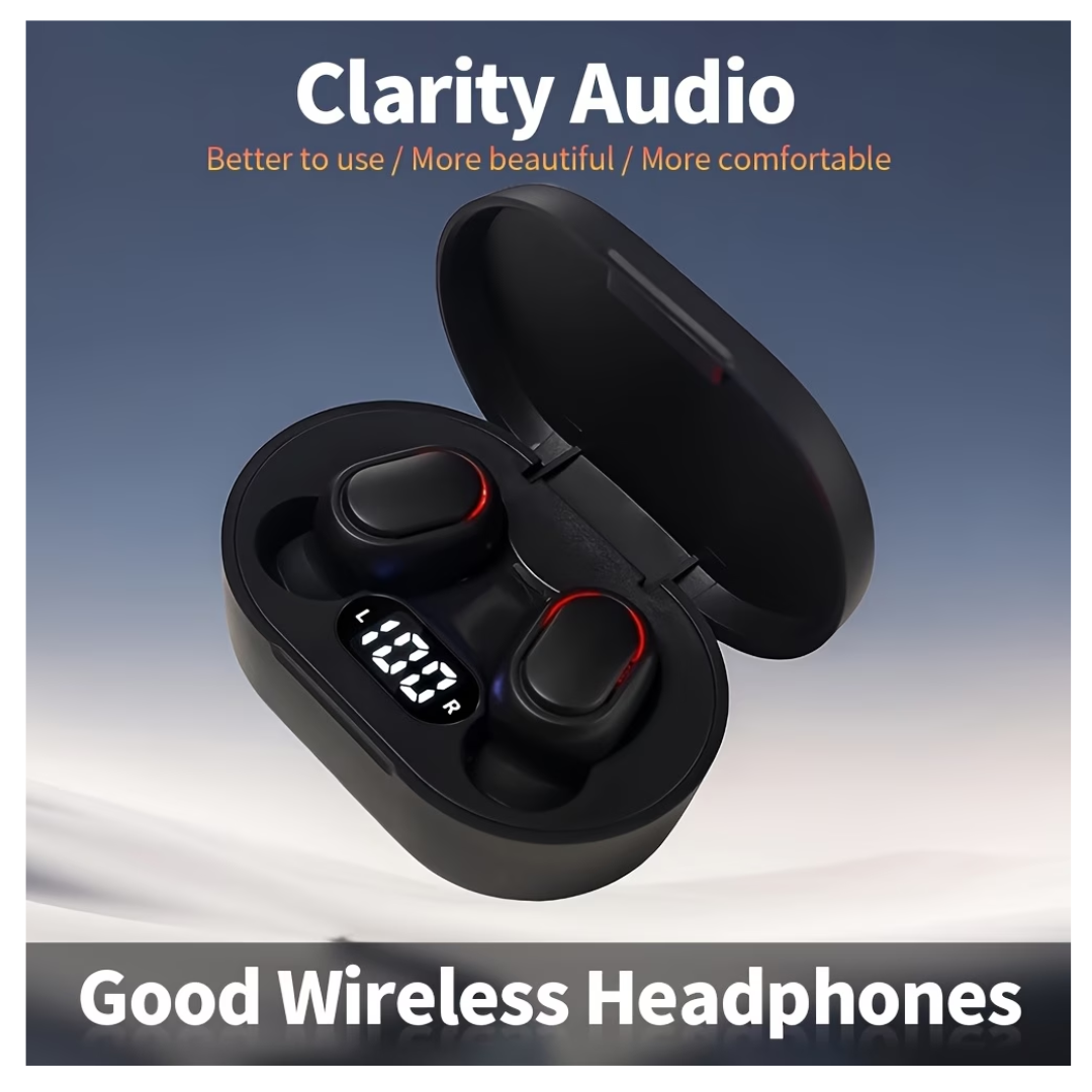 TWS Wireless Bluetooth 5.4 Earbuds - LED Digital Power Display, Touch Control & Low-Latency Gaming Headphones for iOS & Android