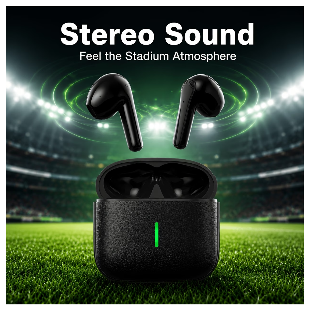 TWS Wireless Bluetooth 5.4 Earbuds - Active Noise Cancellation (ANC), Hi-Fi Deep Bass & 40-Hour Extended Battery Life Headset