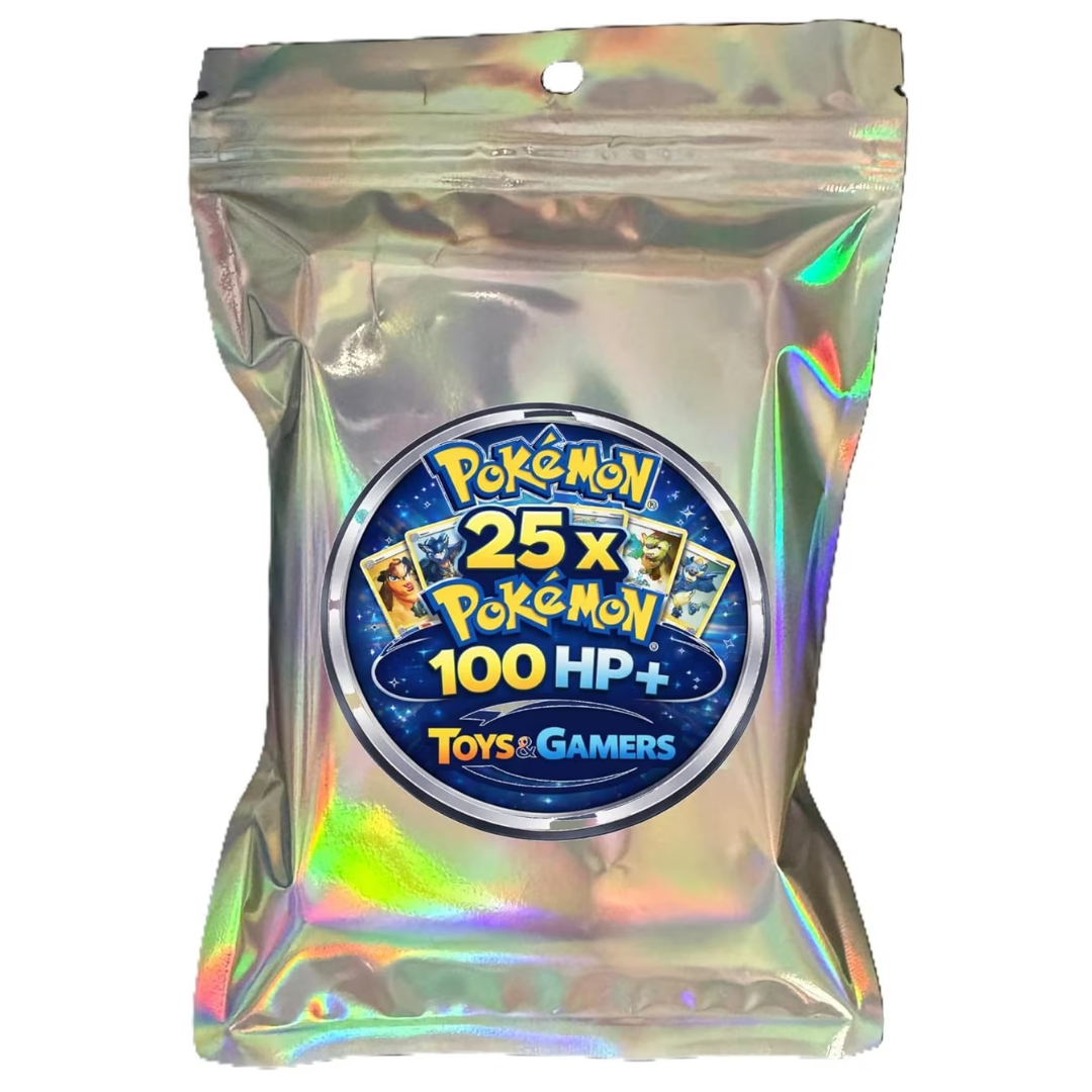 2026 Pokémon TCG 25-Card High HP Lot - 100+ HP Guaranteed Cards in Protective Iridescent Bag