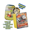 Pokémon TCG Mini Tin Bundle Lot - 50 Assorted Cards, 1 Guaranteed Ultra Rare & 1 Official Game Coin