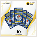 Authentic English Pokémon TCG Mystery Pack Lot - 10 Assorted Cards (Includes 1 Guaranteed Holo Rare Card)