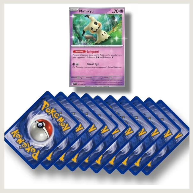 Authentic English Pokémon TCG Mystery Pack Lot - 10 Assorted Cards (Includes 1 Guaranteed Holo Rare Card)