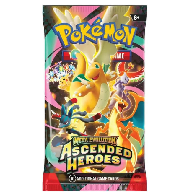 Pokemon TCG: Mega Evolution: Ascended Heroes Booster Pack - 10 Cards