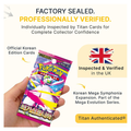 Pokémon TCG Mega Symphonia M1S Korean Booster Packs - Korean Pokemon Cards - Titan Authenticated - Mega Evolution Series - Rare EX & Legendary Card Pulls for Collectors - 5 Packs, 5 Cards per Pack
