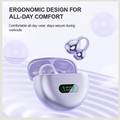 Fashion OWS Open-Ear Wireless Bluetooth 5.4 Earbuds - Pain-Free Sports Headset with HD Call Noise Reduction & Charging Case