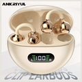 Fashion OWS Open-Ear Wireless Bluetooth 5.4 Earbuds - Pain-Free Sports Headset with HD Call Noise Reduction & Charging Case