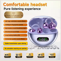 Senyang TWS Open-Ear Clip-On Wireless Sports Headphones - Bluetooth 5.4, Deep Bass, HD Call Noise Reduction & Sweatproof Ear Hook Design