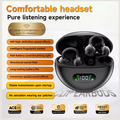 Senyang TWS Open-Ear Clip-On Wireless Sports Headphones - Bluetooth 5.4, Deep Bass, HD Call Noise Reduction & Sweatproof Ear Hook Design