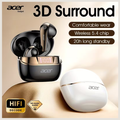 Acer TWS Wireless Bluetooth 5.4 Earphones - 3D Surround Sound, LED Digital Power Display, Call Noise Reduction & 20H Battery Life