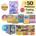 51 Authentic English Pokémon TCG Card Lot - 1 Guaranteed Ultra Rare EX, 5 Holo/Reverse Holos & 45 Commons/Uncommons