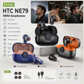 HTC NE79 Mini True Wireless Earbuds – In-Ear Noise Cancelling, Lightweight Comfort, Long Battery Life & Premium Sound for Sports & Gaming