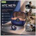 HTC NE79 Mini True Wireless Earbuds – In-Ear Noise Cancelling, Lightweight Comfort, Long Battery Life & Premium Sound for Sports & Gaming