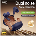Acer OHR548 TWS Wireless Bluetooth 5.4 Earbuds - Hi-Fi Deep Bass, Low-Latency Gaming & ENC Noise-Canceling In-Ear Headphones