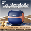 Acer OHR548 TWS Wireless Bluetooth 5.4 Earbuds - Hi-Fi Deep Bass, Low-Latency Gaming & ENC Noise-Canceling In-Ear Headphones