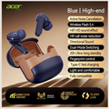 Acer OHR548 TWS Wireless Bluetooth 5.4 Earbuds - Hi-Fi Deep Bass, Low-Latency Gaming & ENC Noise-Canceling In-Ear Headphones