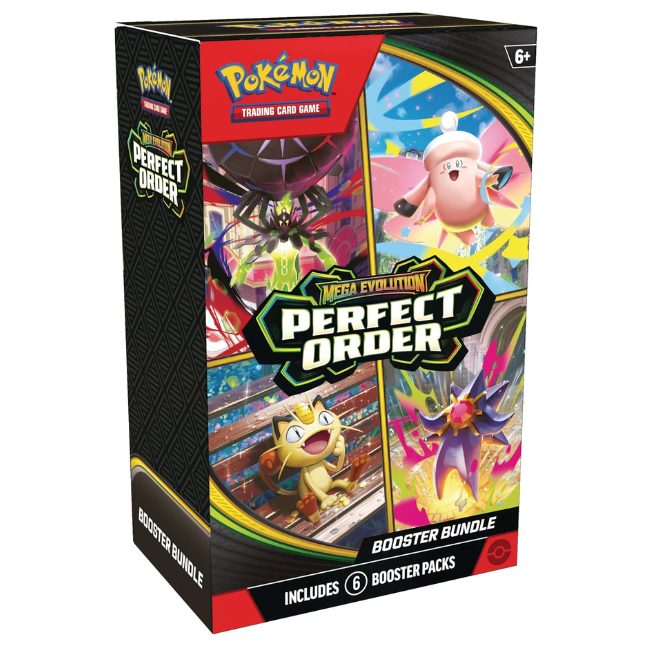Pokémon TCG: Mega Evolution—Perfect Order Booster Bundle (6 Booster Packs)