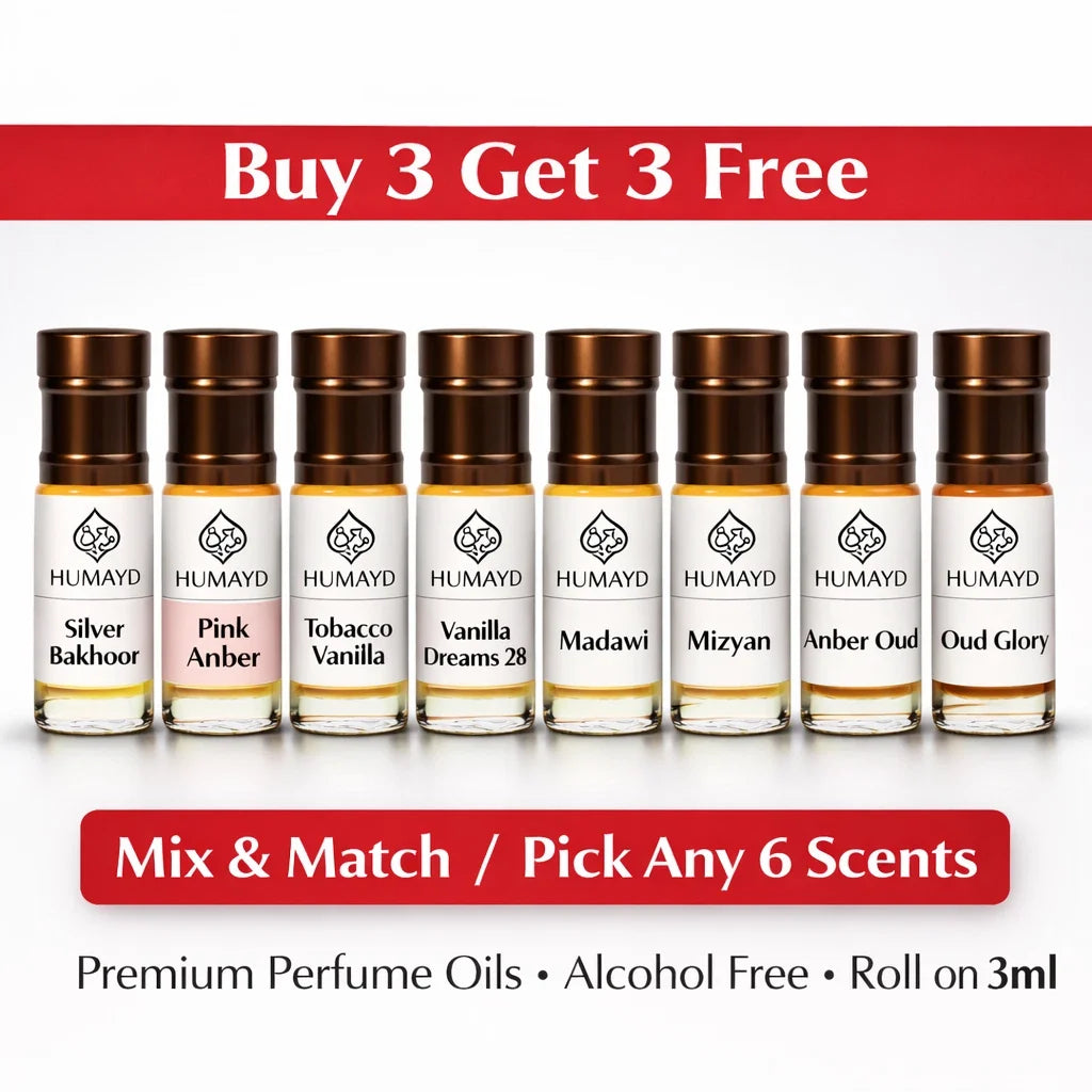 HUMAYD Perfume Oil Unisex | Musk | Oud | Attar | Fragrance | Roll On | Choose Any Scent 3ml