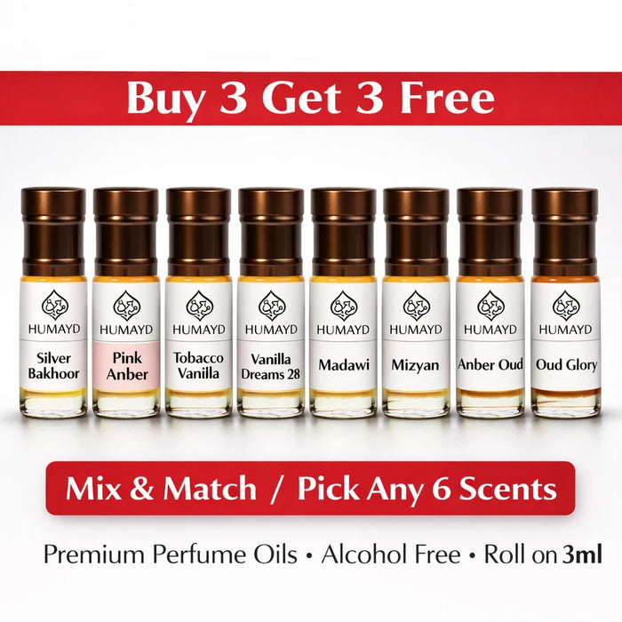 HUMAYD Perfume Oil Unisex | Musk | Oud | Attar | Fragrance | Roll On | Choose Any Scent 3ml