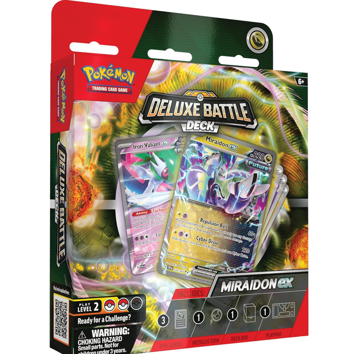 Pokémon TCG Miraidon ex Deluxe Battle Deck - Ready-to-Play 60-Card Deck with Accessories