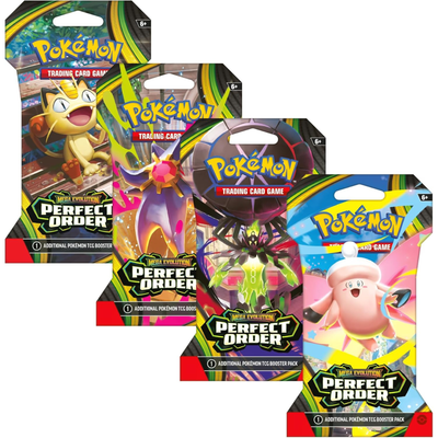 Pokémon TCG Mega Evolution Perfect Order Sleeved Booster Pack - 10 Trading Cards