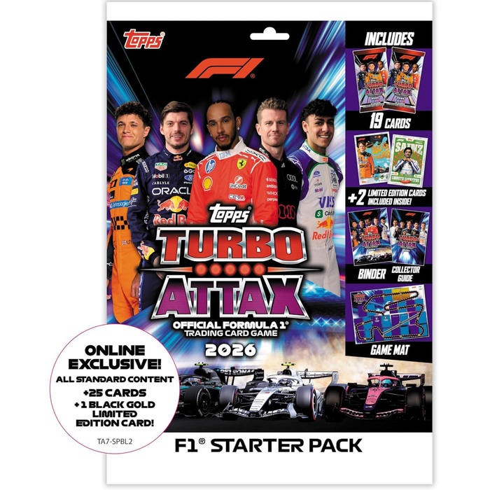 Topps Formula 1 2026 Turbo Attax Starter Pack - Online Exclusive - 46 Trading Cards