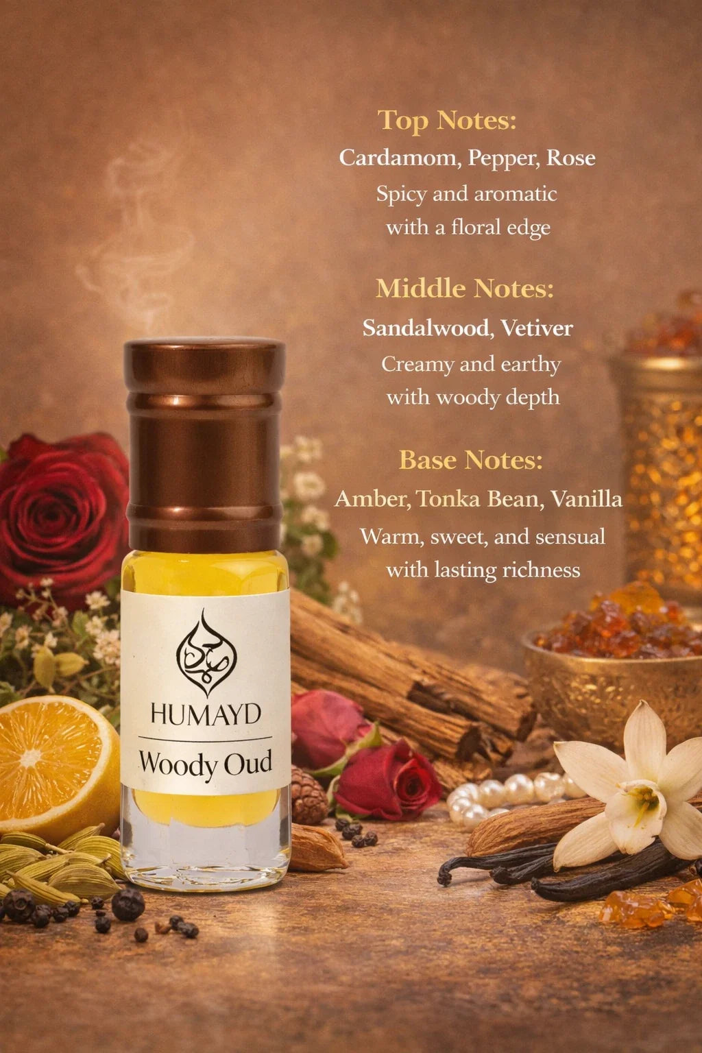 HUMAYD Perfume Oil Unisex | Musk | Oud | Attar | Fragrance | Roll On | Choose Any Scent 3ml