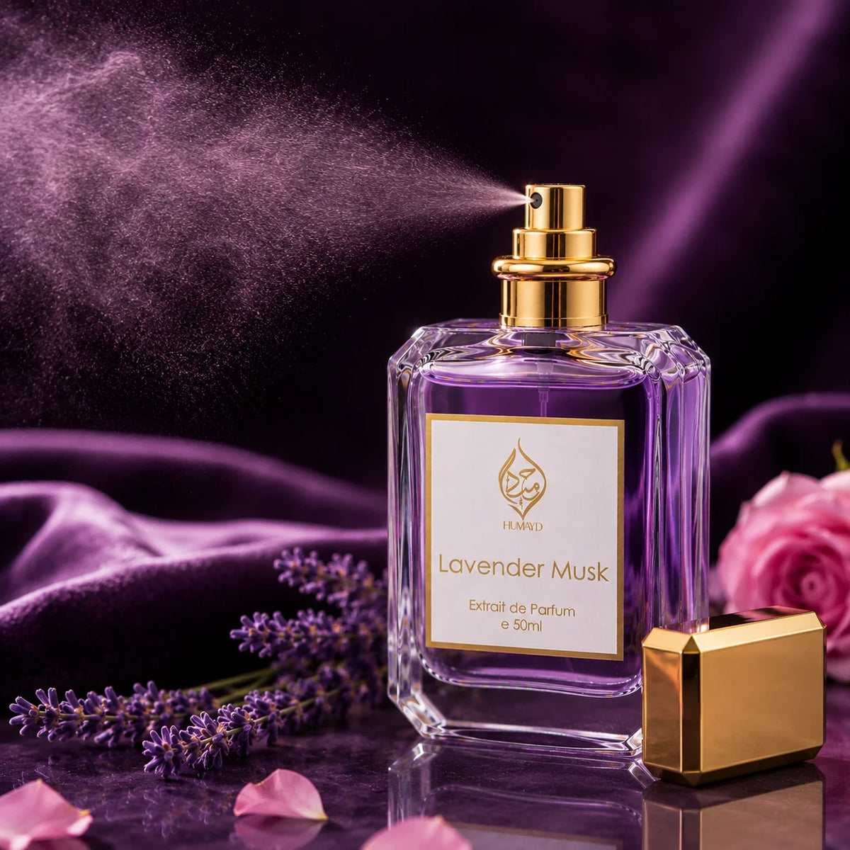 HUMAYD Lavender Musk Extrait de Parfum Women's | Floral Fruity Fragrance 50ml