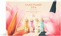 Sanctuary Spa Body Wash Gift Set, Discovery Collection of 4 Travel‑Size Body Washes (Aqua Serenity, Golden Sandalwood, Lily & Rose, Signature), Vegan, 95% Natural, Cruelty Free, 300ml