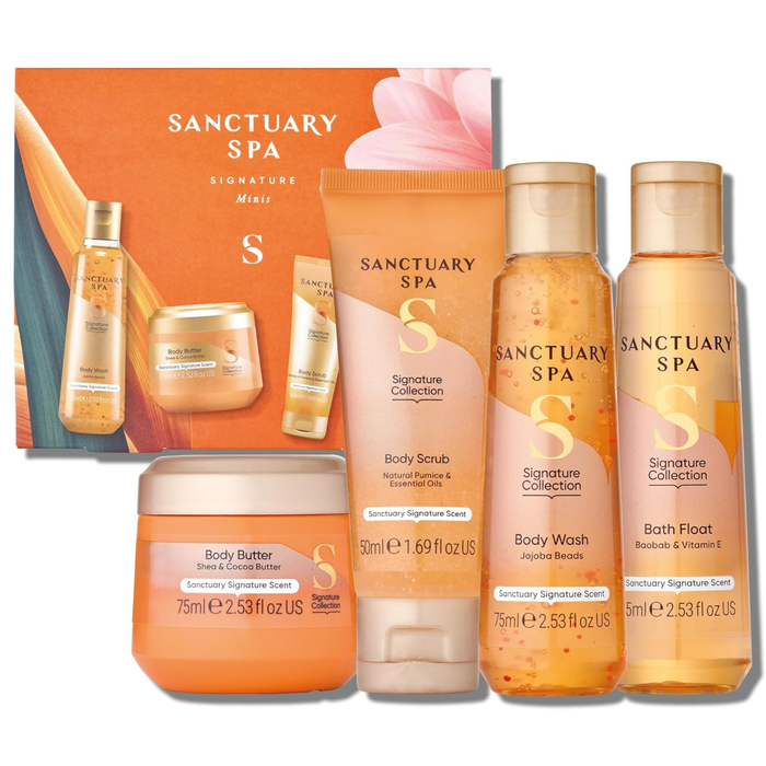 Sanctuary Spa Signature Minis Gift Set, Vegan, Gift For Women, Birthday Gift, Womens Gift Sets, Self Care Gift