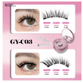 2 Pairs Magnetic Eyelashes Kit - Natural Look Fluffy Reusable Magnetic Lashes - With Applicator Tool - No Glue Needed