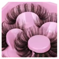 5 Pairs Russian Strip Lashes - Fluffy Faux Mink 3D Russian Volume - Soft Natural Individual Look Fake Eyelashes