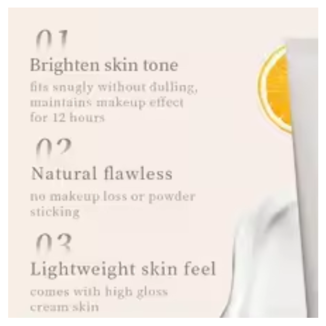 Korean Rice Extract SPF50+ Sunscreen Cream - Hydrating Moisturizer & Light-Feeling Concealer - Brightening Skin Tone Corrector