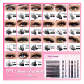 YUANZHIJIE 120 PCS DIY Cluster Lashes Kit - 8-16mm D Curl - Segmented Individual Eyelash Extensions