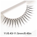 5 Pairs Korean Style U Shape False Eyelashes - Natural Soft Full Strip Lashes - DIY Wispy Eyelash Extensions