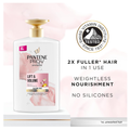 Pantene Hair Thickening Shampoo & Conditioner Set - Biotin & Rose Water Volume Value Pack (2 x 1000ml Pump Bottles)