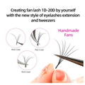 Lashrujade Matte Black Soft Faux Mink Eyelash Extensions - Premium Korea PBT Classic & Russian Volume Lashes - 0.03-0.20 C CC D Curl 8-18mm