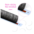Lashrujade Matte Black Soft Faux Mink Eyelash Extensions - Premium Korea PBT Classic & Russian Volume Lashes - 0.03-0.20 C CC D Curl 8-18mm