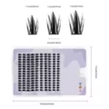 160 Rows Cluster Lashes - Faux Mink Natural Eyelash Extensions - 3D Russian Volume Individual Lash Clusters - 1cm-1.5cm
