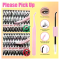 LAKANAKU Manga DIY Lashes Book Tray - Wispy Individual Lash Clusters Set - Bottom & Volume Extensions - Wholesale