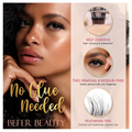 Befer Self-Adhesive Lash Clusters - Pre-Glued No Glue Needed Manga Eyelashes - 120 Pcs Fluffy Clusters - D Curl 10-16mm
