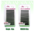 FADVAN 3D/4D/5D W Shaped Eyelashes Extensions - Double Tips Soft Light Volume Fanning Lashes - 0.07 C D Curl 8-15mm