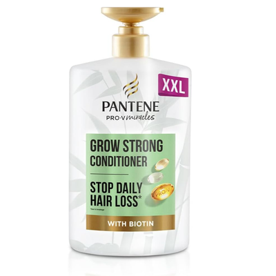 Pantene Pro-V Miracles Grow Strong Hair Conditioner - With Biotin & Protein Strengthener - XL 1L Pump Bottle