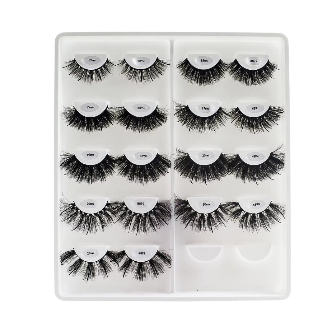 RED SIREN Faux Mink Lash Spikes - Wispy Thick Fluffy Natural Long Full Strip Lashes - 13mm-20mm
