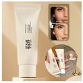 Korean Rice Extract Cream SPF50+ - Hydrating Foundation & Light-Feeling Concealer - Brightening Oil-Control Moisturizer