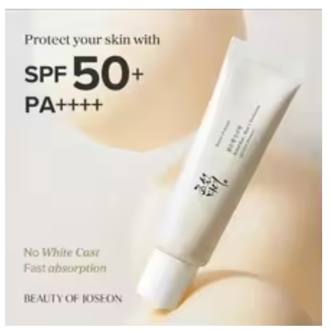 SPF50+ Korean Rice Probiotic Sunscreen for Face & Body - Broad Spectrum Anti-UV Solar Blocker - Hydrating Mild Cream 50ml